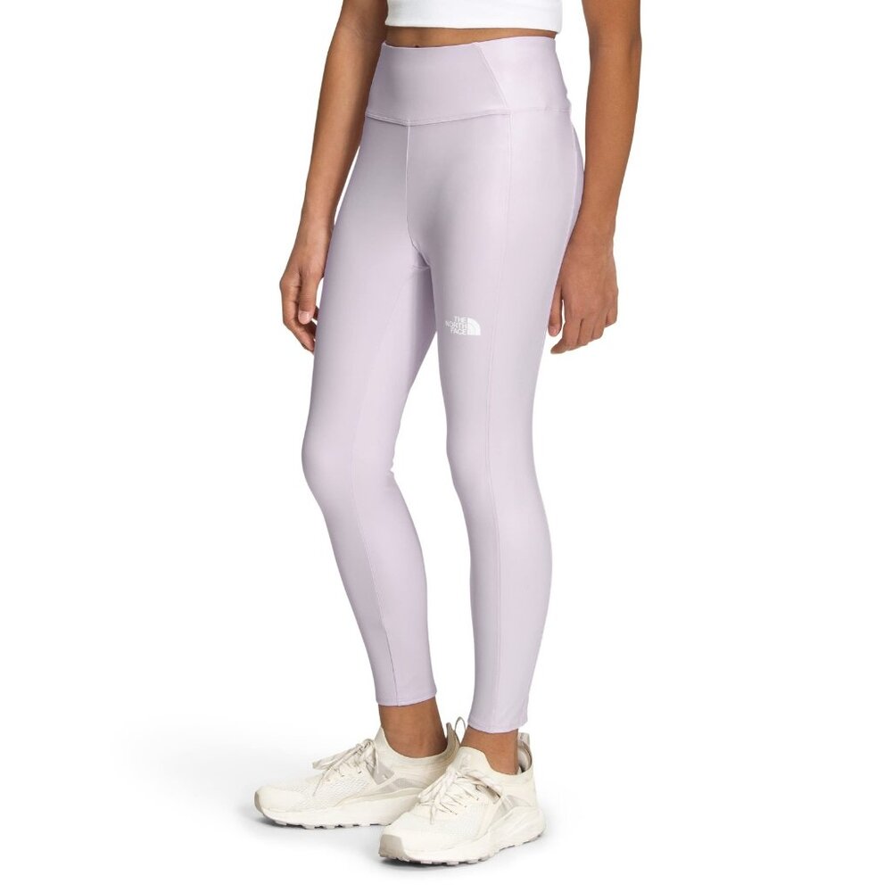 THE NORTH FACE Girls' Printed Never Stop‎ Tight, Lavender Fog, X-Large - New